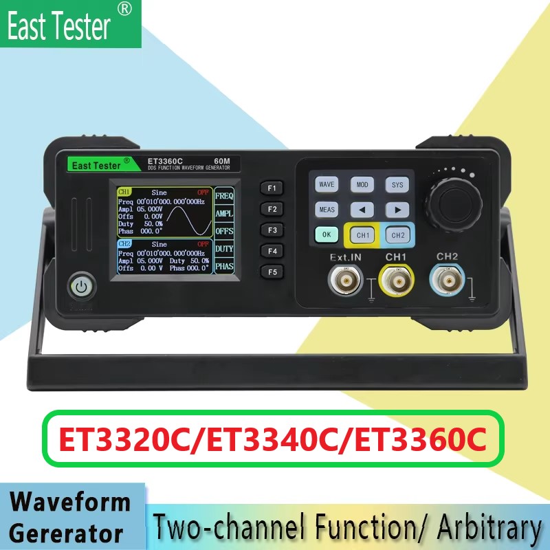 Dual Channel Arbitrary Waveform Function Generator 60Mhz - East Tester ET3320/40/60C Mini funzione a