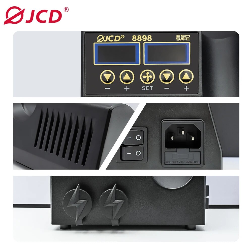 JCD 8898 stazione di saldatura - Smd Rework Station Hot Air Soldering 2 In 1 recensione e prezzo