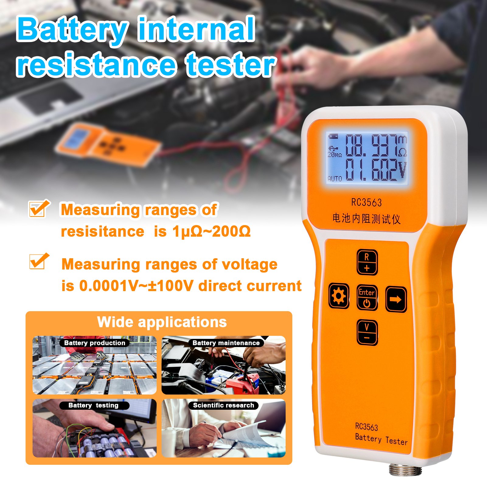 Tester Portatile di Resistenza - Battery Internal Resistance Tester Four Wire recensione e prezzo