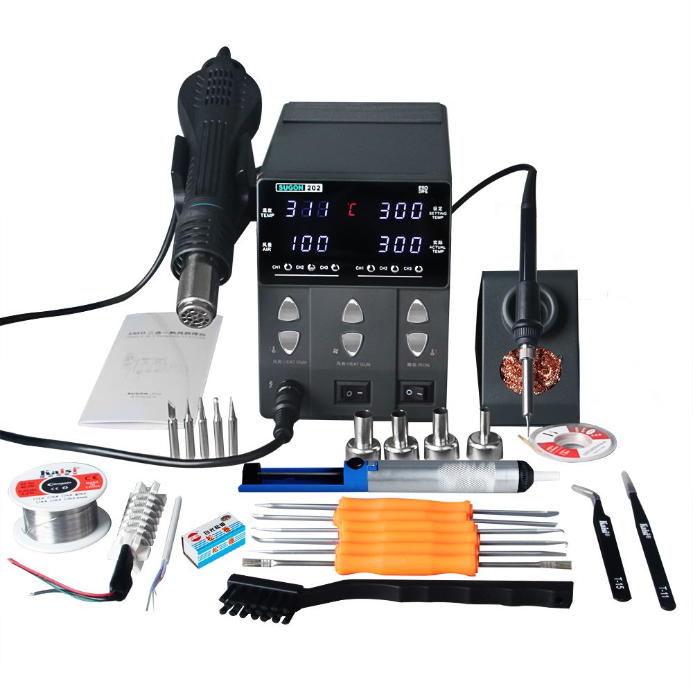 Saldatore elettrico della staz - Smd Rework Station Hot Air Soldering 2 In 1 recensione e prezzo