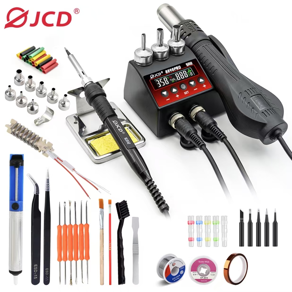 Stazione di saldatura di rilav - Smd Rework Station Hot Air Soldering 2 In 1 recensione e prezzo